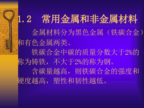 碳素钢与合金钢