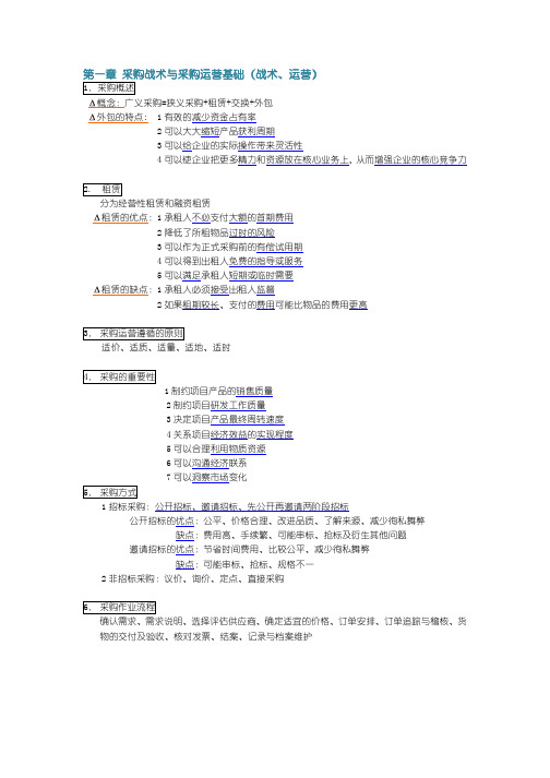 采购战术必过资料