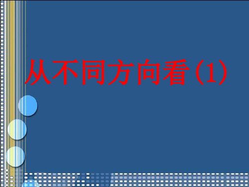 14从不同方向看PPT课件