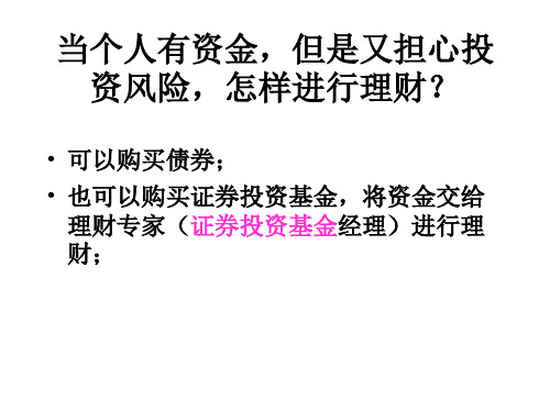 第三章证券投资基金3ppt课件