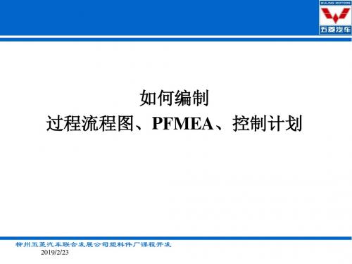 如何编制过程流程图、PFMEA、控制计划文件.