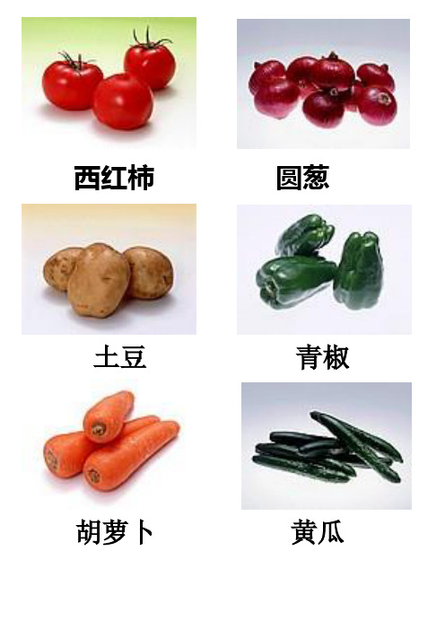 蔬菜类(图片及名称)