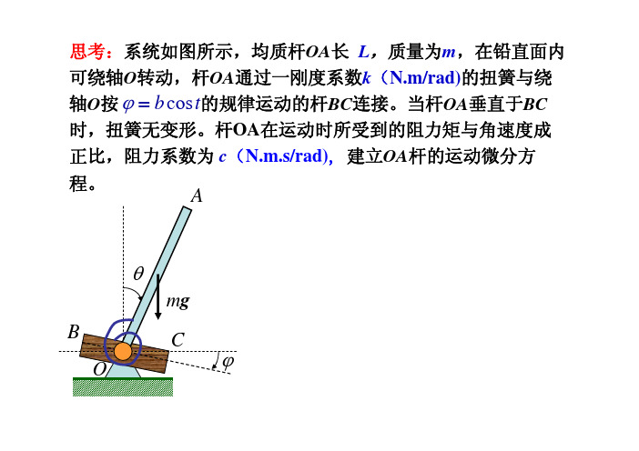 理论力学课件  接上,,加刚体平面运动动力学方程