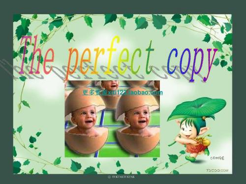 高2-5模块-3单元 the perfect copy