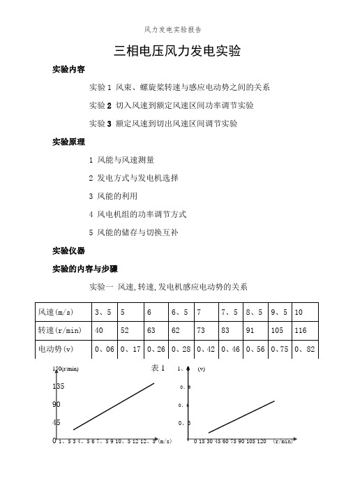 风力发电实验报告 (2)