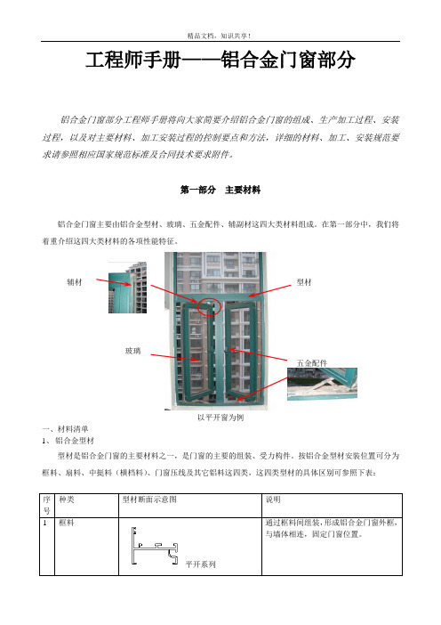 铝合金门窗设计手册