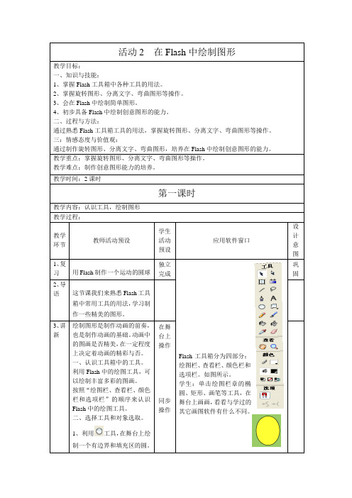 活动2--在Flash中绘制图形