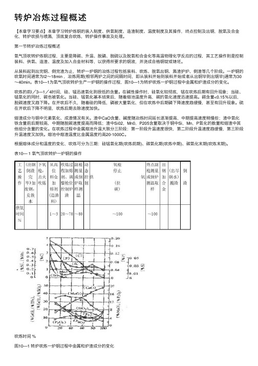 转炉冶炼过程概述