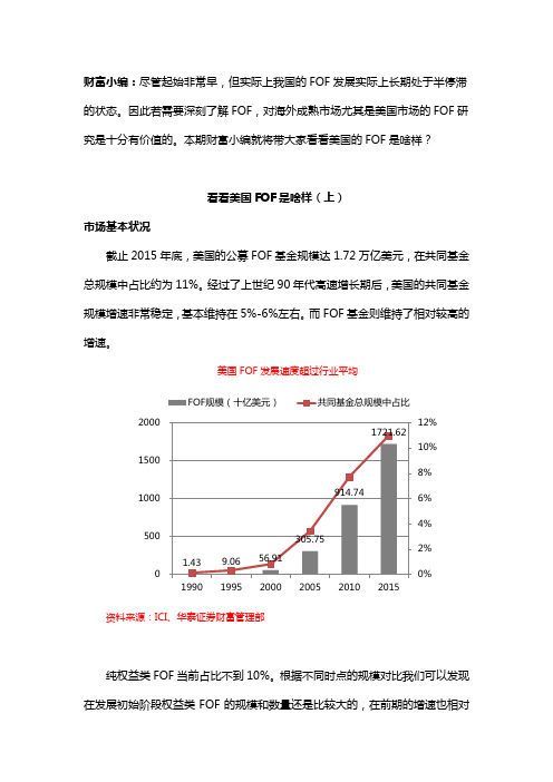 看看美国FOF是啥样