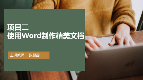 使用Word制作精美文档