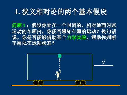 1 狭义相对论的两个基本假设