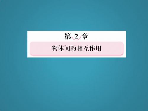 高三物理总复习必修部分课件第二章章末整合(新人教)