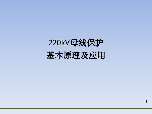 220kV母线保护基本原理与应用