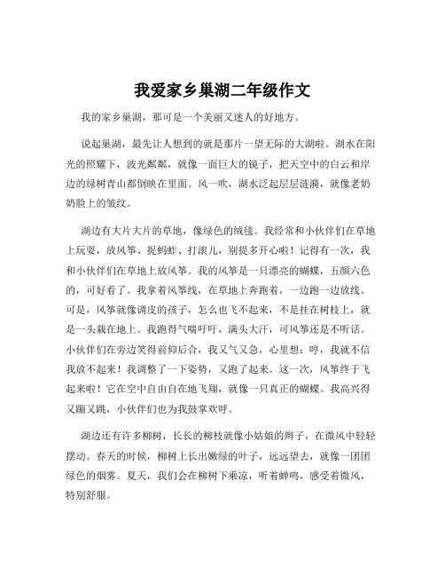 我爱家乡巢湖二年级作文