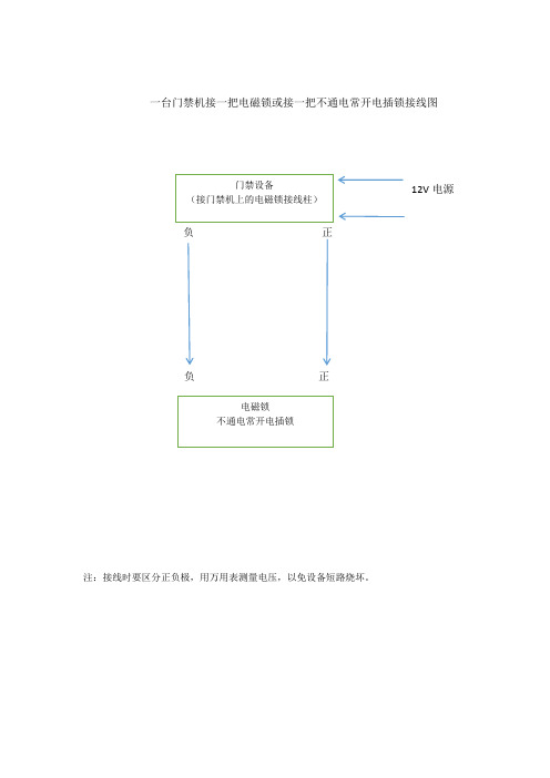 多台门禁系统接线图