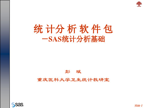 1.SAS系统介绍