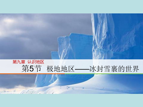 晋教地理七年级下册第9章5 极地地区──冰封雪裹的世界(共21张PPT)