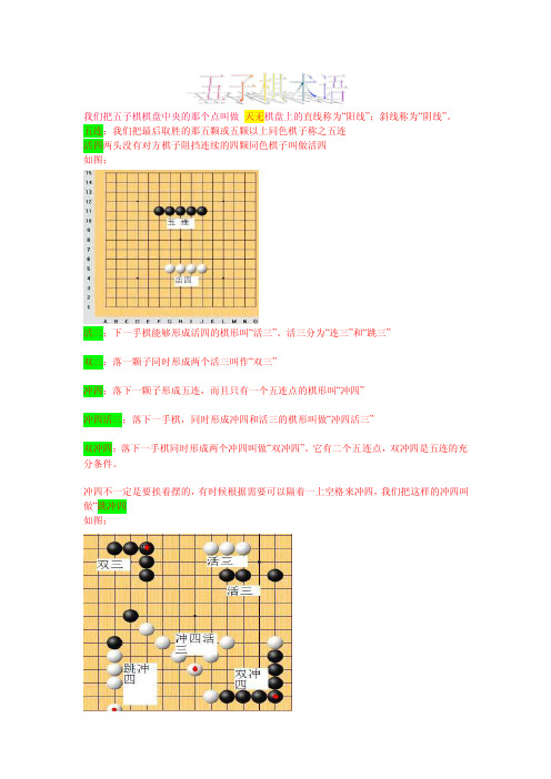 五子棋术语。带图