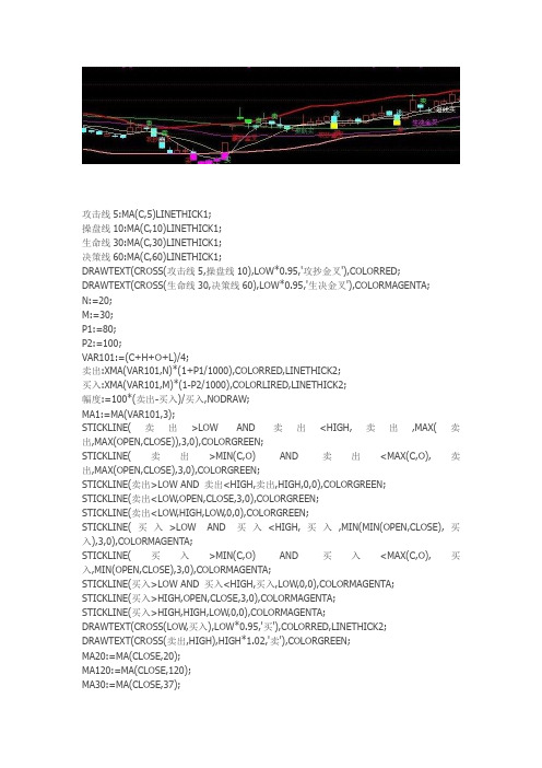 通达信指标公式源码 买卖引导主图