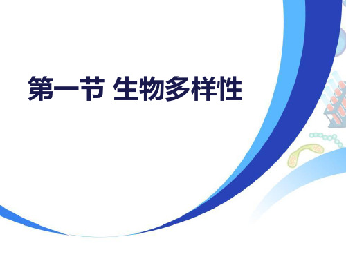 新苏教版八年级生物上册《生物多样性》教学课件