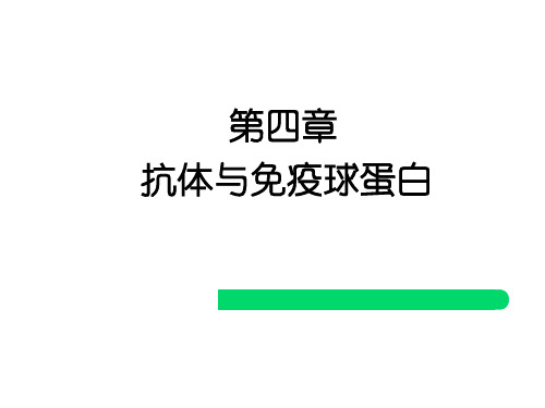 免疫学技术5-抗体与免疫球蛋白