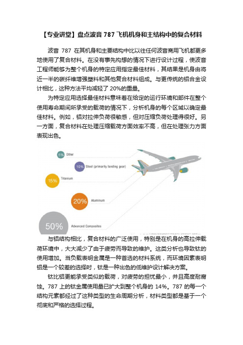 【专业讲堂】盘点波音787飞机机身和主结构中的复合材料