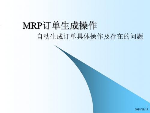 MRP问题点与解决方案精要