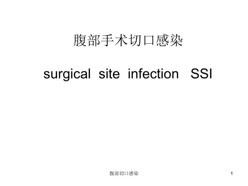 腹部切口感染PPT课件