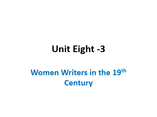 Women Writers in the 19th Century