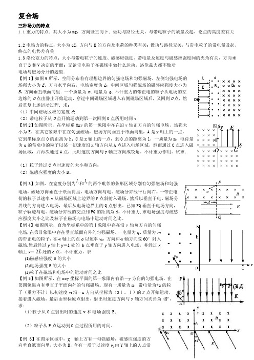 电磁场复合场[详细讲解]