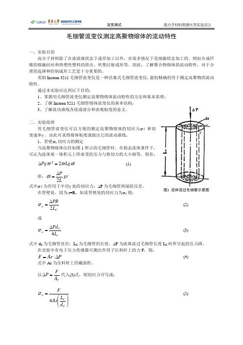 熔融指数的测定