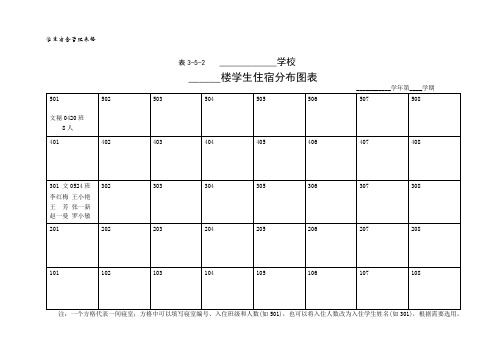 学生宿舍管理表格-2