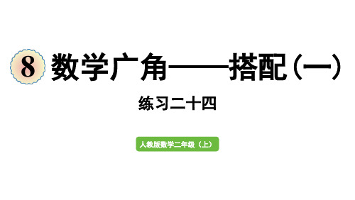 二年级上册数学课件-8  数学广角——搭配(一)练习二十四人教版