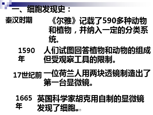 浙教版七年级科学第二章第二节_细胞.