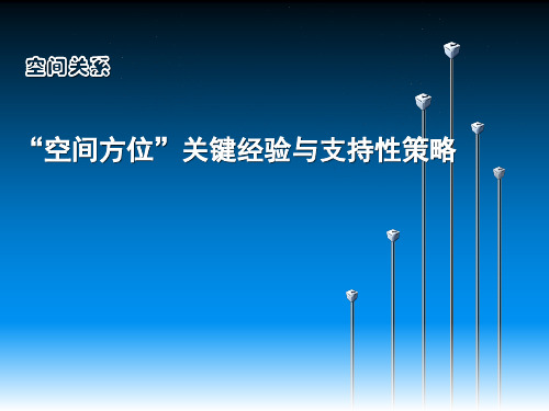 幼儿园教师培训课件：空间关系——“空间方位”关键经验与支持性策略