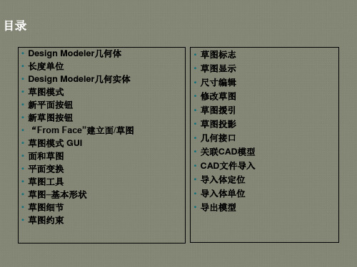 ANSYS WORKBENCH_DesignModeler建模模块_草图模式