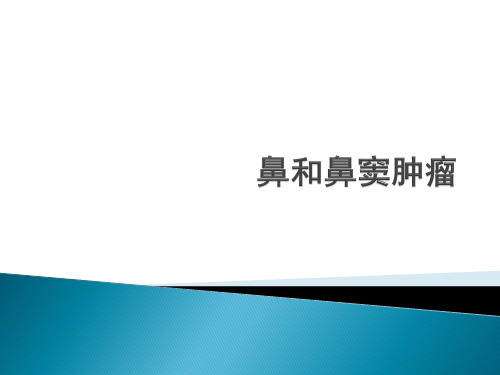 鼻和鼻窦肿瘤