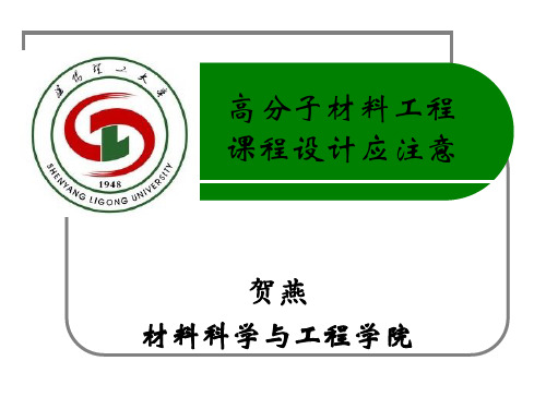 高分子材料工程设计过程