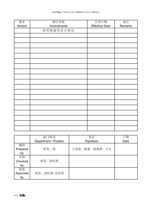 电子元件测试规范--标准