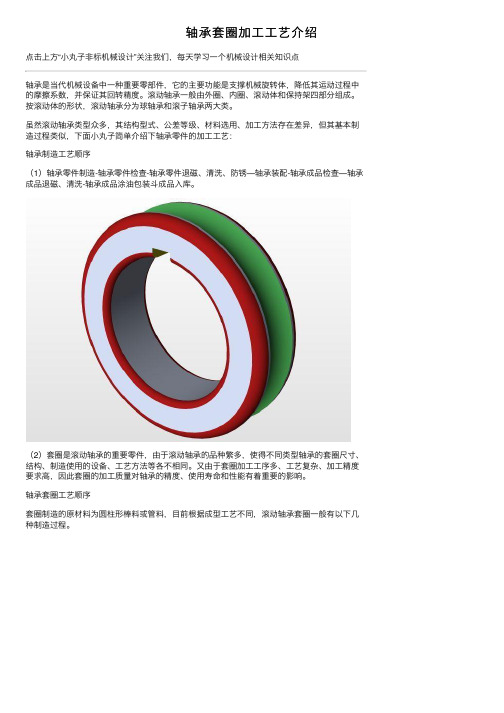 轴承套圈加工工艺介绍