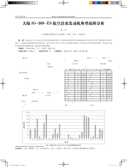 大陆IO-360-ES航空活塞发动机典型故障分析