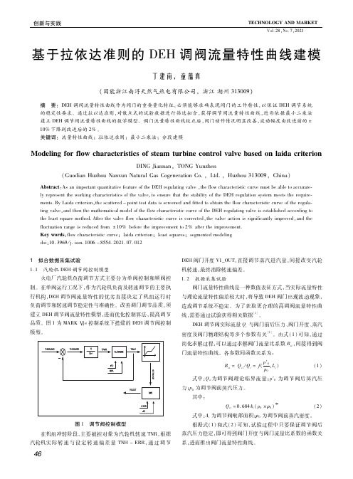 基于拉依达准则的DEH调阀流量特性曲线建模