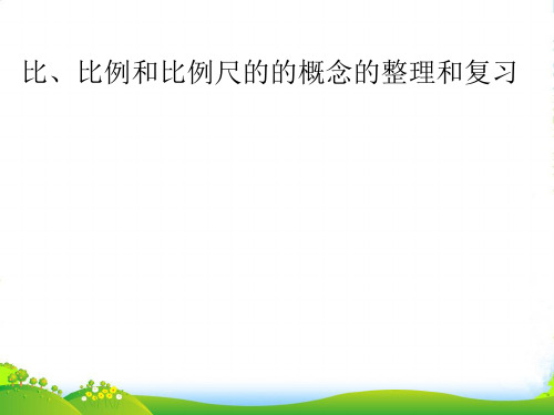 新西师大版六年级数学上册《比、比例和比例尺的概念》优课件