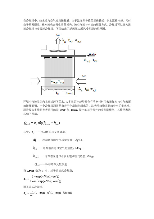 冷却塔数学模型