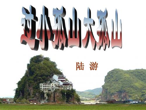 《过小孤山大孤山》精品课件