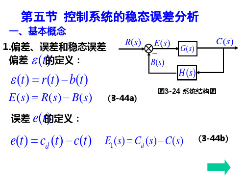 控制系统的稳态误差分析