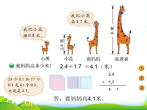 北师大版四年级数学下册《比身高》优质优课件