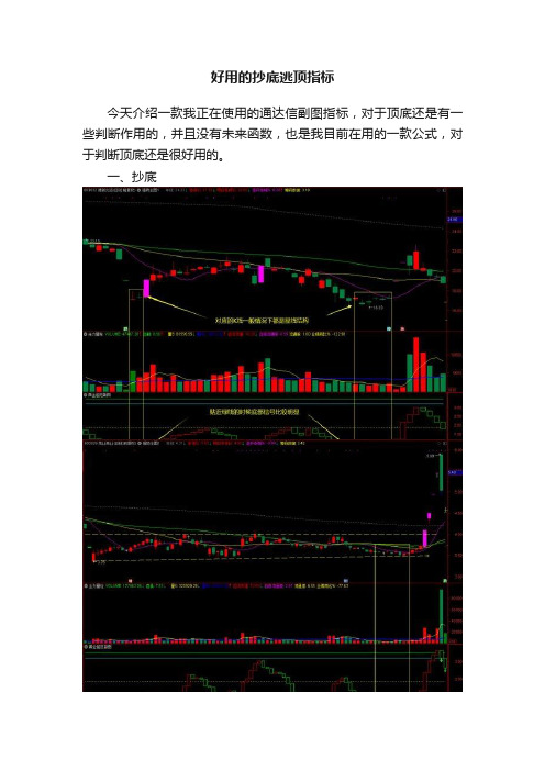 好用的抄底逃顶指标