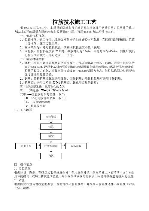 植筋技术施工工艺