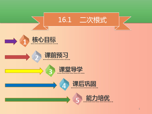 八年级数学下册第十六章二次根式16.1二次根式课件 新人教版